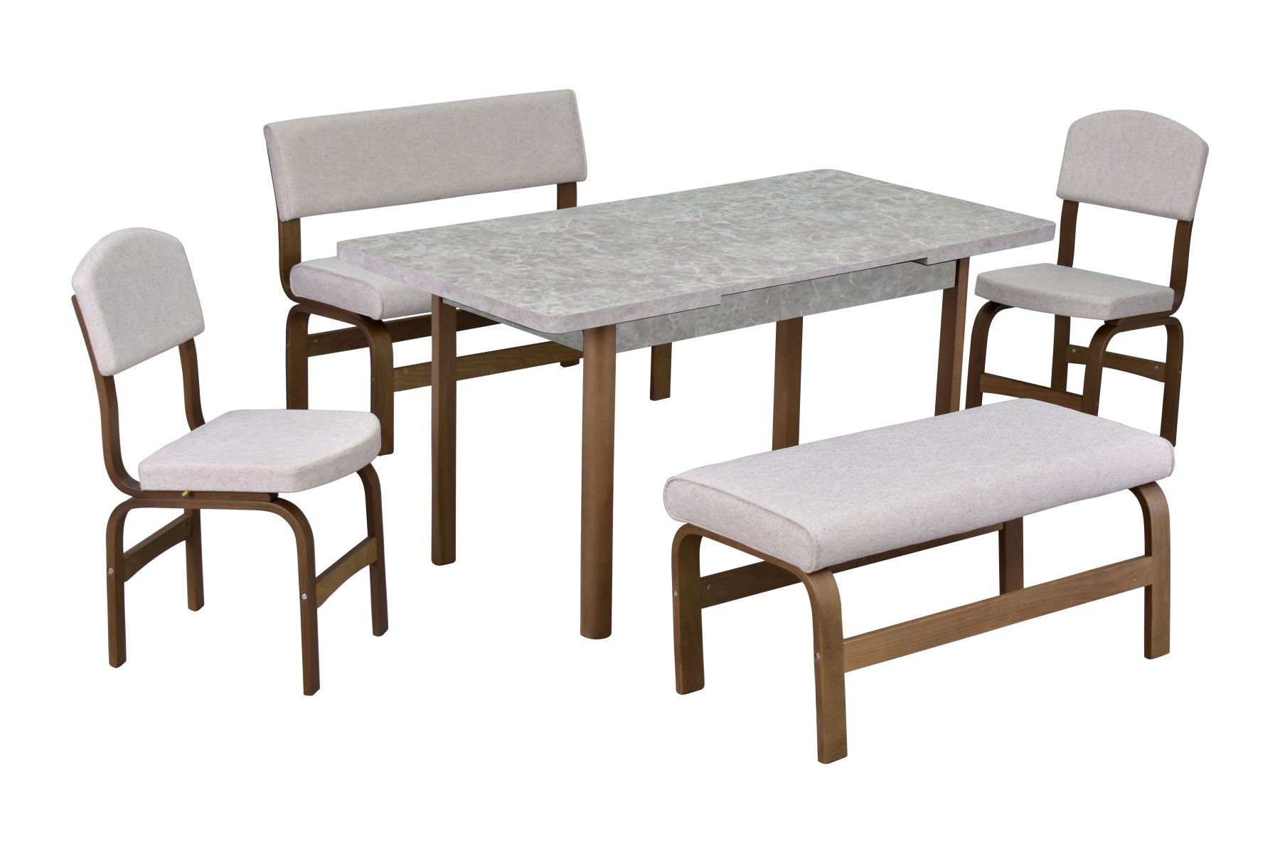 Ege Sandalye Peri Bank Fırat Mutfak Masası Takımı - 80x120 cm