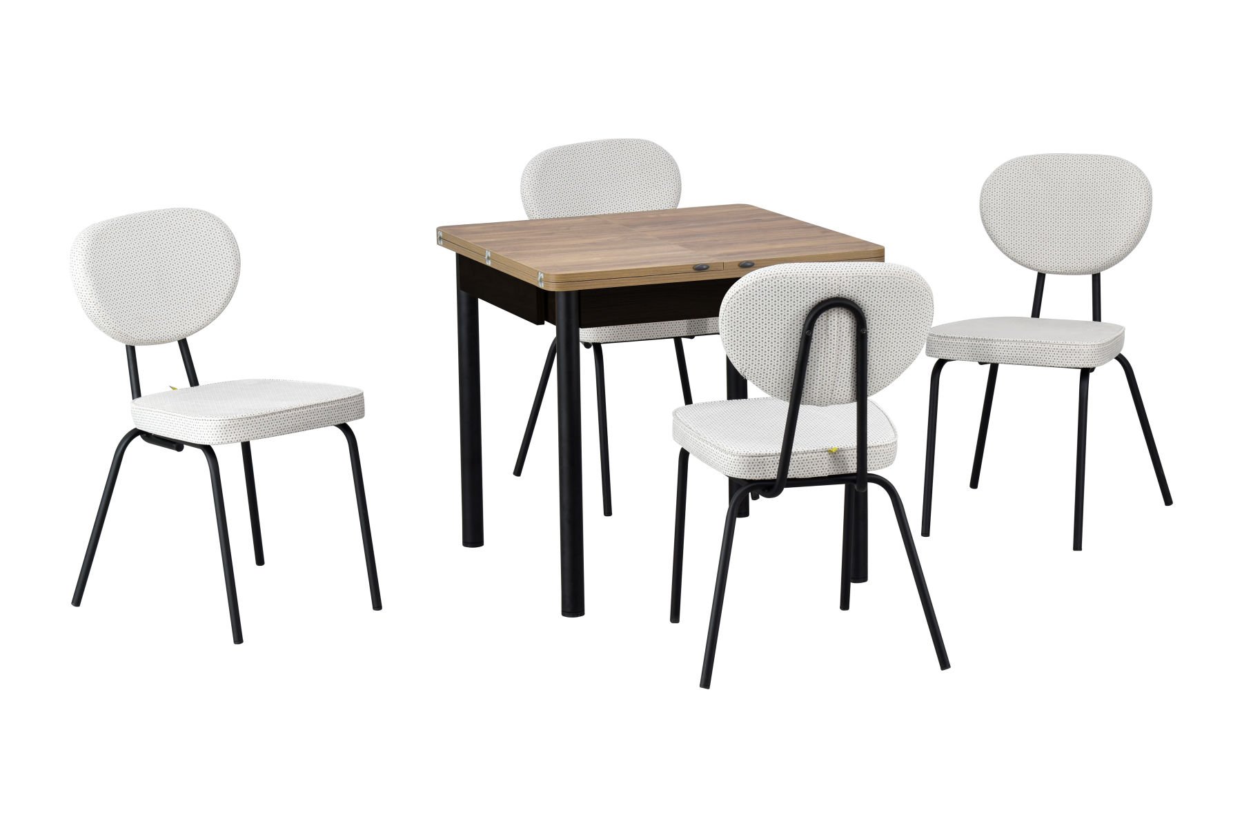 Damla Sandalye Elmas Mutfak Masası Takımı - 80x80 cm