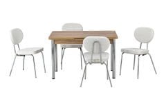 Damla Sandalye Ece Mutfak Masası Takımı - 80x120 cm