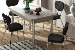 Damla Sandalye Ece Mutfak Masası Takımı - 80x120 cm