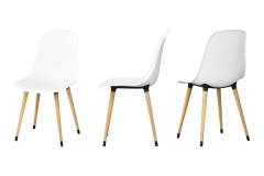 Eames Sandalye Avanos Ahşap Naturel Mutfak Masası Takımı - 70x120 cm