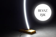 Jedi Naturel Ahşap LED Dekoratif Ayaklı Lambader