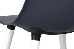 Eames Ahşap Ayak Plastik Antrasit Sandalye