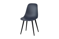 Eames Ahşap Ayak Plastik Antrasit Sandalye
