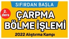 2. Ders Çarpma Bölme İşlemi