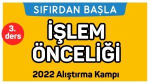 3. Ders İşlem Önceliği
