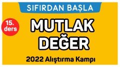 15. Ders Mutlak Değer