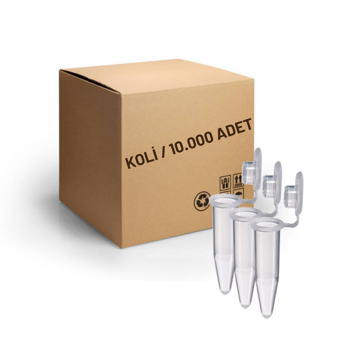 FIRATMED Eppendorf Tüp - 1.5 mL - Paket/10.000 Adet