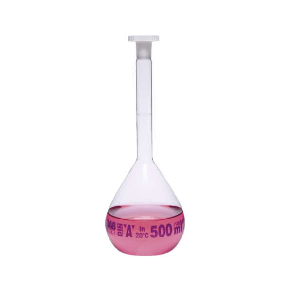 ISOLAB Balon Joje - Standard - Şeffaf - A Kalite - Grup Sertifikalı - Mavi Skala - 10000 ml - NS 45/40