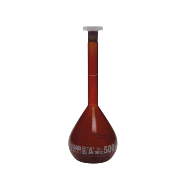 ISOLAB Balon Joje - Standard - Amber - A Kalite - Grup Sertifikalı - Beyaz Skala - 1000 ml - NS 24/29