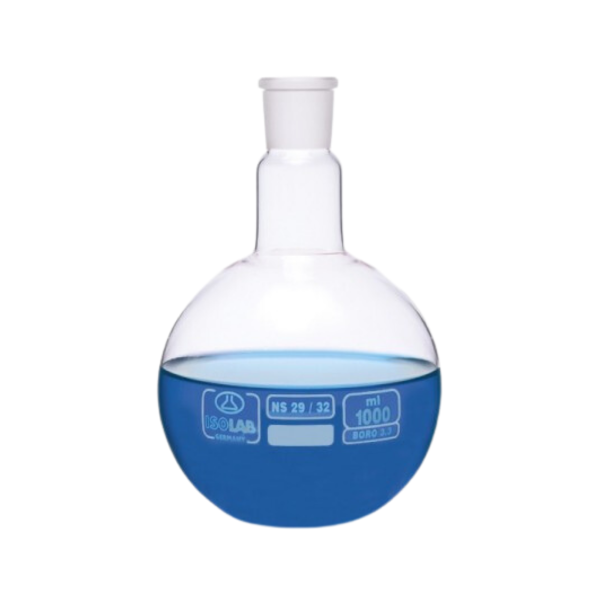 ISOLAB - Balon - Cam - Dibi Düz - Şilifli - 500 ml - NS 24/29