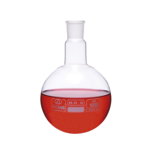 ISOLAB - Balon - Cam - Dibi Yuvarlak - Şilifli - 250 ml - NS 24/29