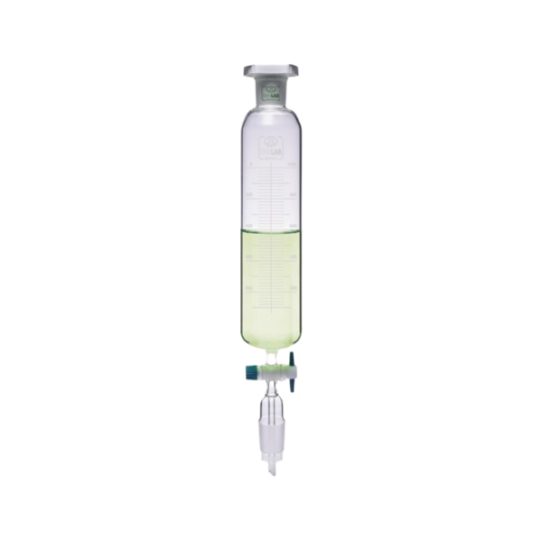 ISOLAB - Damlatma Hunisi - Cam - Silindirik - Dereceli - Ptfe Musluklu - 500 ml