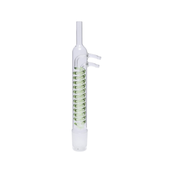 ISOLAB - Soğutucu- Dimroth - Soxhlet İçin - 100/250 ml - Erkek Şilif : NS 45/40 - Cam Yan Kol