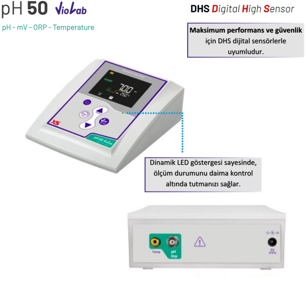 XS Instruments pH 50 VioLab DHS complete kit - Masaüstü pH Metre