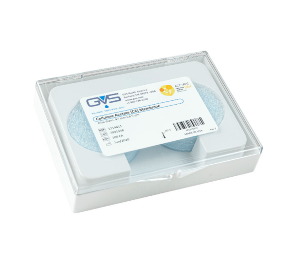 GVS Cellulose Acetate (CA) Membrane Filtre - 0.22 μm - 47 mm - 100 Adet/Paket