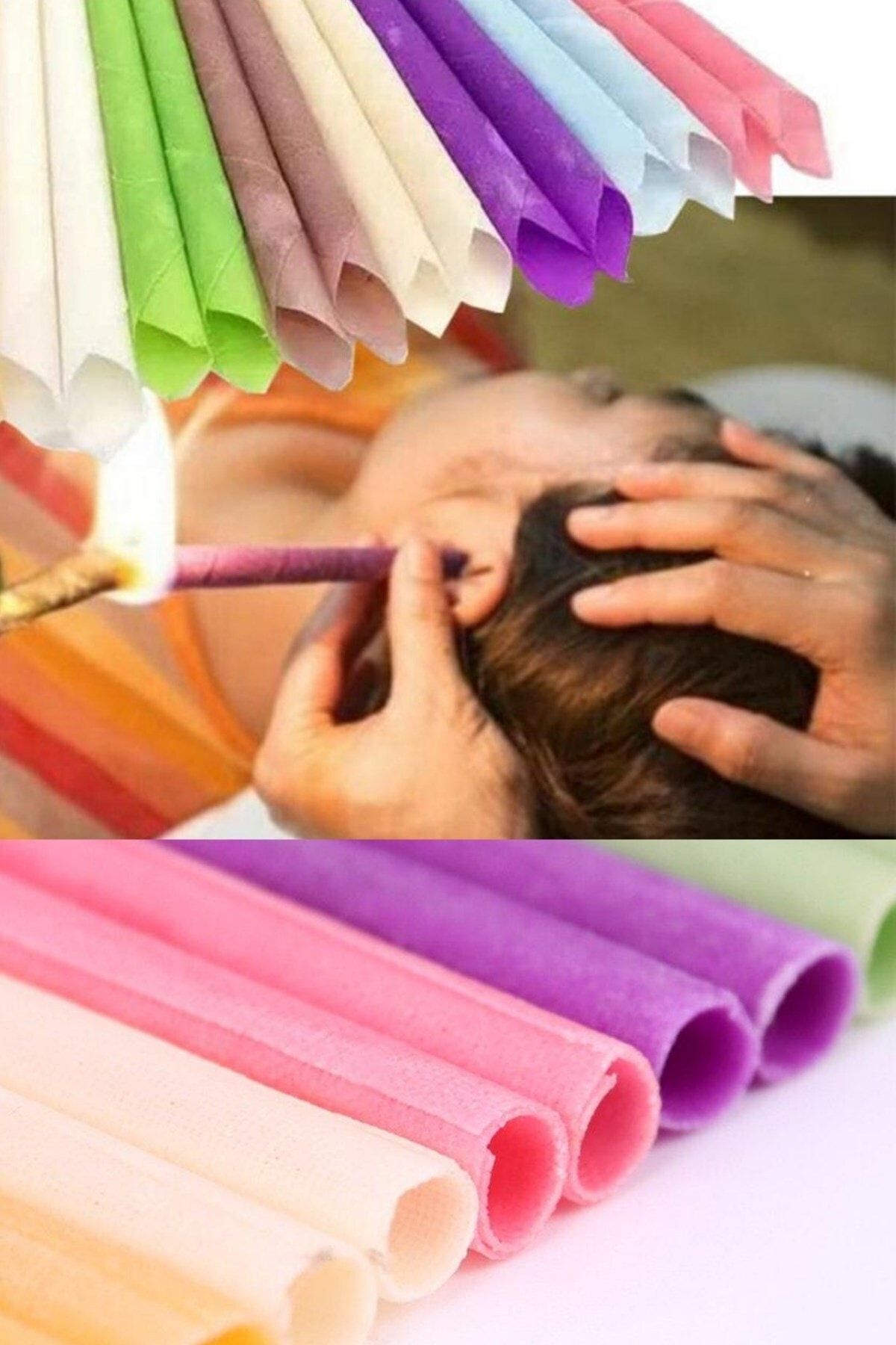 Evde Doğal Aromaterapi Kulak İçi Buşon Dış Kulak Bakım Aracı Kiri Temizleme Mumu Balmumu Wax  2li
