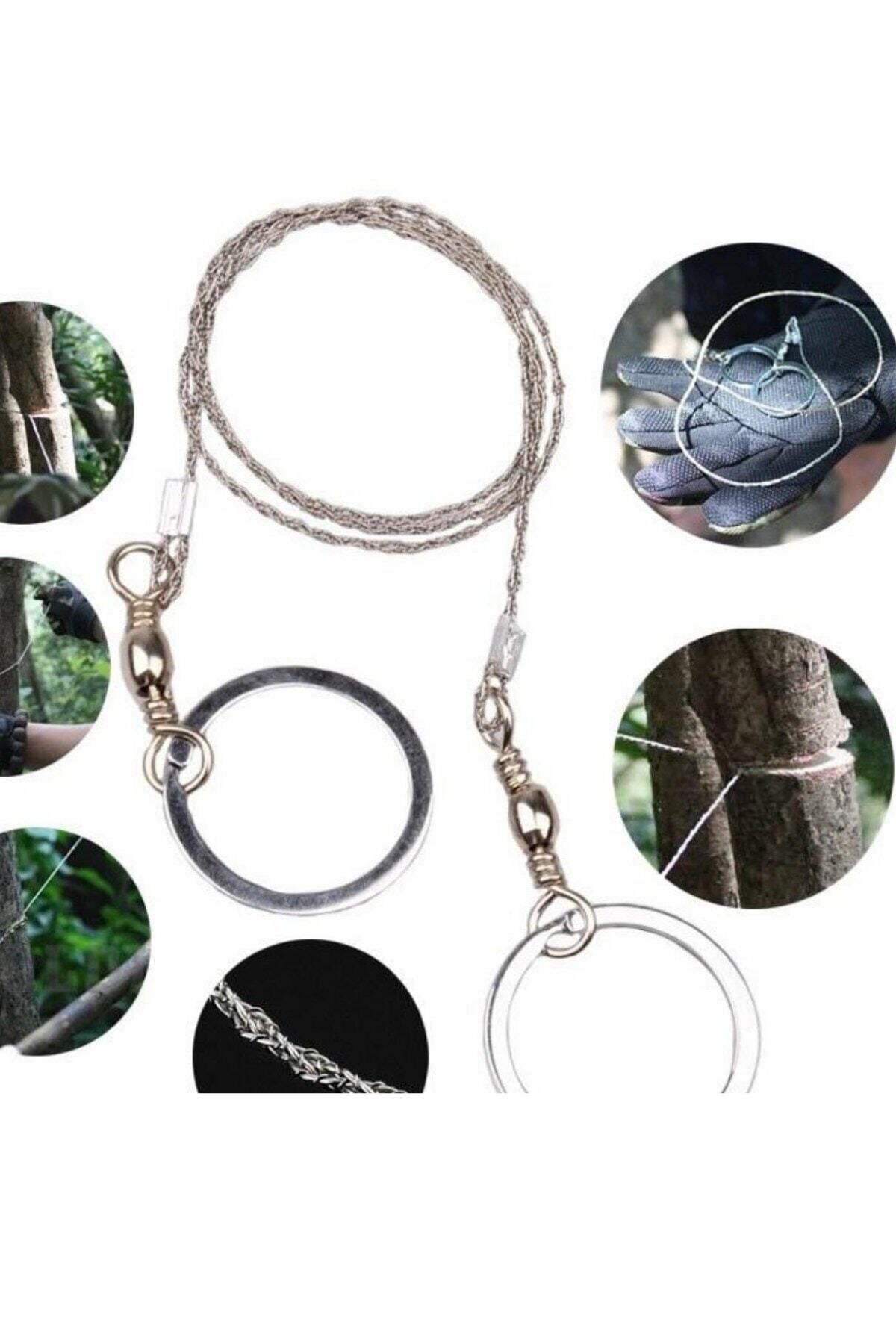 Karavanda ,Kampda  Taşınabilir Mini  Zincir  Cep Testeresi Dişli Tel Ahşap Plastik Metal Kesici