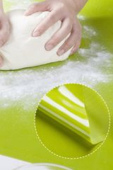 40x50 cm Silikon Ölçekli Hamur Açma ve Yoğurma Matı – Ekmek, Mantı ve Makarna için Pratik Çözüm