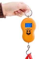 Taşınabilir LCD Elektronik El Tartısı 20 g Hassasiyet 50 KG Kapasite