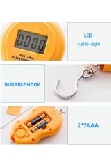 Taşınabilir LCD Elektronik El Tartısı 20 g Hassasiyet 50 KG Kapasite