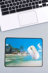 Manzara Ada Tasarımlı Küçük Boy Mouse Pad (25x32 cm)