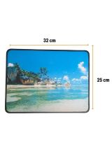 Manzara Ada Tasarımlı Küçük Boy Mouse Pad (25x32 cm)