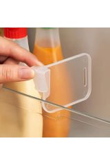 10 Adet Yer Tasarruflu Buzdolabı Yan Kapı Düzenleyici Bölücüler - Dayanıklı, Şeffaf Plastik Mutfak Düzenleme Bölme Parçaları