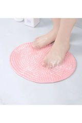 Pratik Silikon Vantuzlu Banyo Fırçası Masaj Pedi Sırt Ayak Kesesi Yıkama Aleti Sırt Lifi Ayak Matı