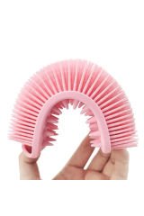 Silikon Vücut Temizleyici ve Peeling Süngeri, Askılı ve Silikonlu Banyo Fırçası