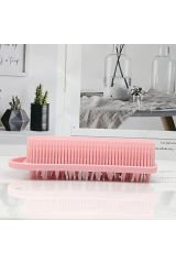 Silikon Vücut Temizleyici ve Peeling Süngeri, Askılı ve Silikonlu Banyo Fırçası