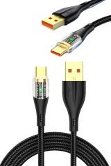 Dayanıklı LED Aydınlatmalı Lightning Şarj Kablosu – Hızlı ve Sağlam USB Çözümü