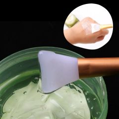 İrritasyona Neden Olmayan, Nazik Silikon Çift Taraflı Yüz Maskesi Fırçası & Spatula 2 ADET