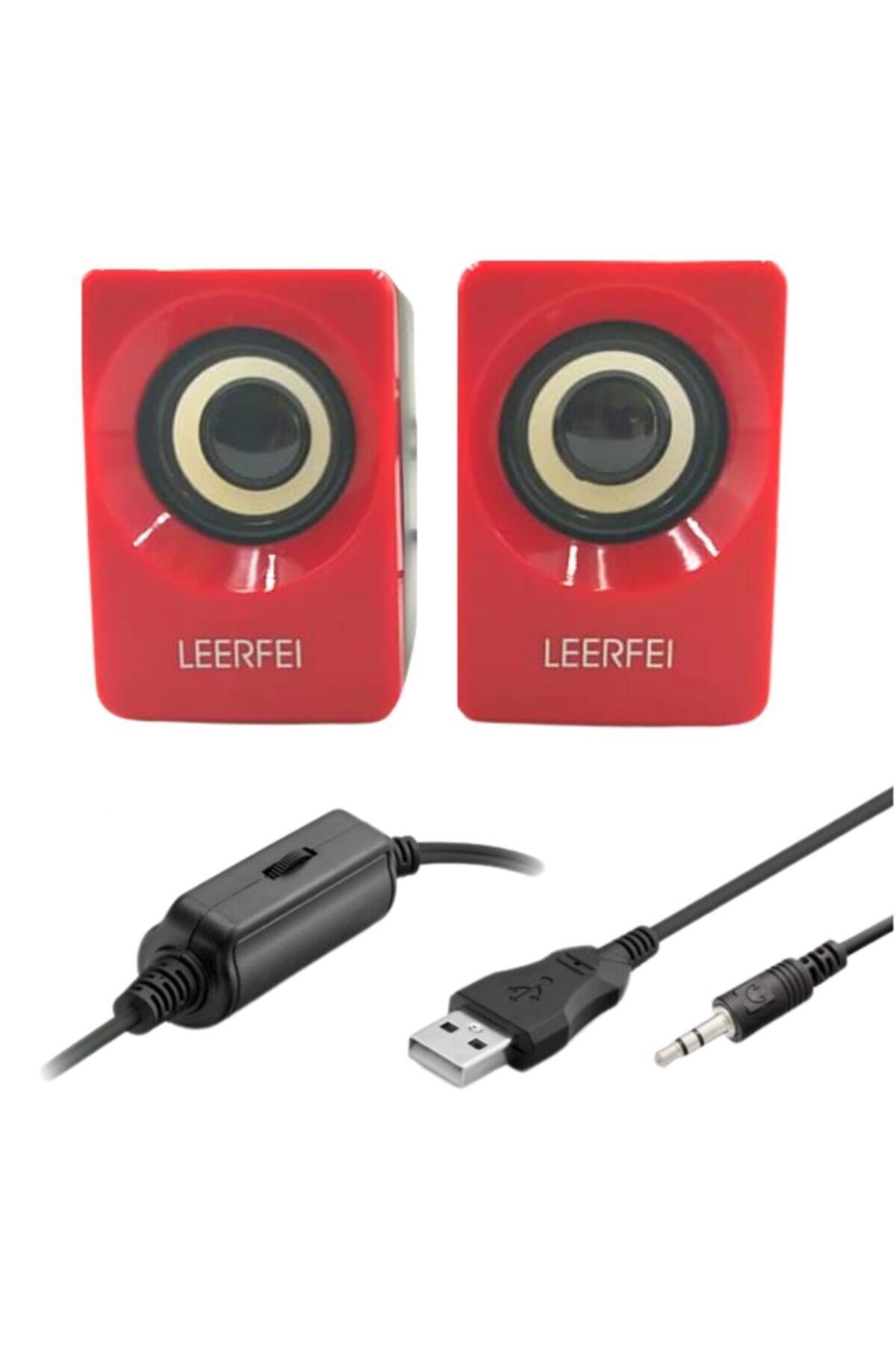 N62 1+1 Multimedia USB ve Jacklı Mini Hoparlör Yüksek Stereo Ses Sistemi