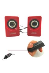 N62 1+1 Multimedia USB ve Jacklı Mini Hoparlör Yüksek Stereo Ses Sistemi