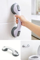 Güçlü Emiş Tutacaklarıyla Banyo Güvenlik Tutacakları, Kaymaz Plastik Duş Desteği, Yaşlılar ve Engelliler İçin İdeal, Fayans, Cam ve Sert Plastik Yüzeyler İçin