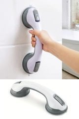 Güçlü Emiş Tutacaklarıyla Banyo Güvenlik Tutacakları, Kaymaz Plastik Duş Desteği, Yaşlılar ve Engelliler İçin İdeal, Fayans, Cam ve Sert Plastik Yüzeyler İçin