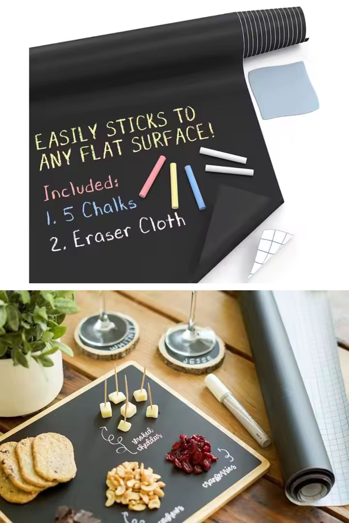 Rulo Yapışkanlı Çocuk Yazı Yazma Sticker Tahtası
