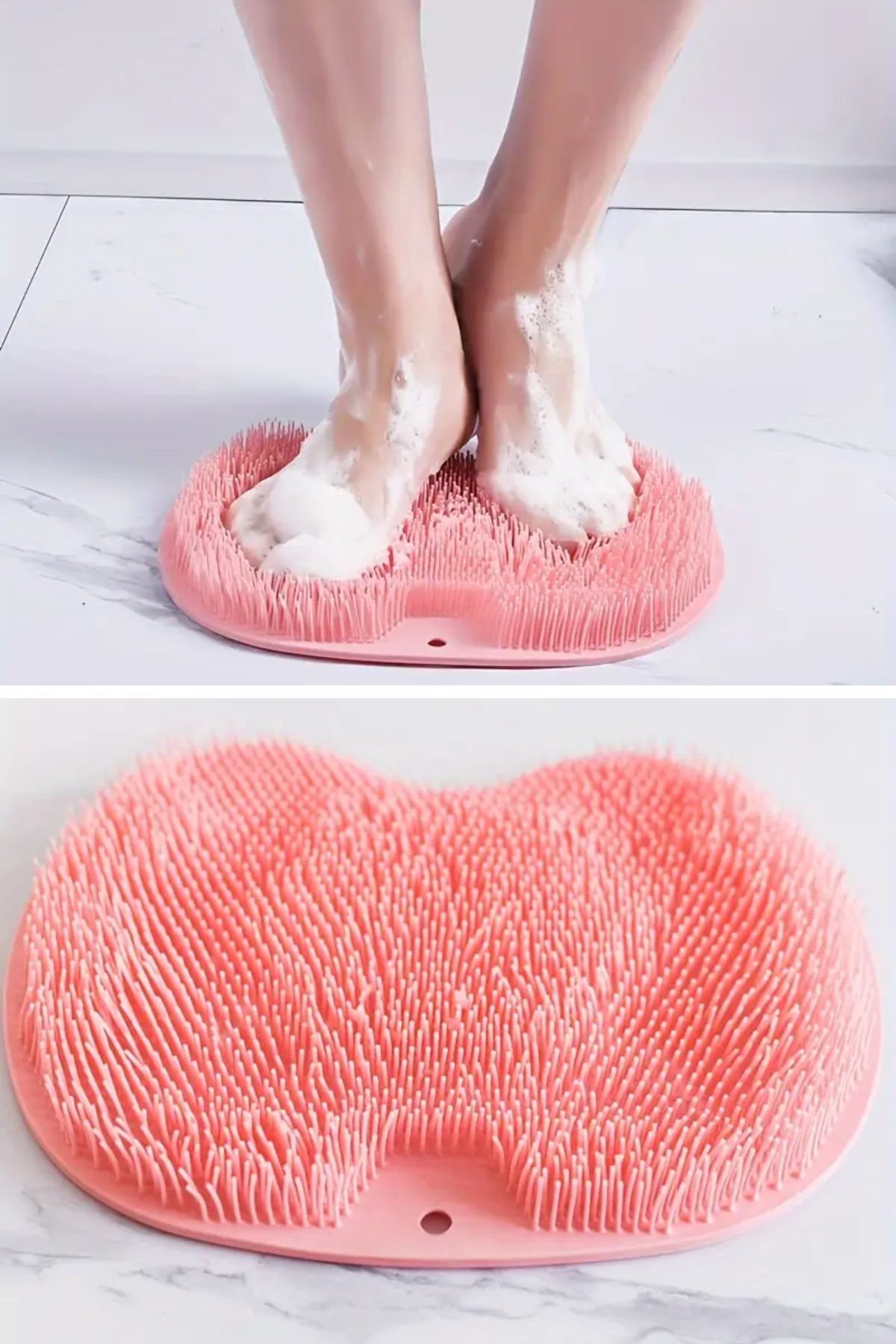 Silikon Banyo Masaj Paspası – Elektriksiz Ayak Temizleyici ve Duş İçin Vakumlu Sırt Fırçası, Peeling ve Dolaşım Geliştirme İçin Çok İşlevli Banyo Ayak Pedi