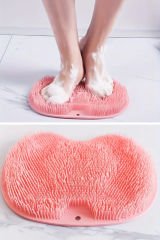Silikon Banyo Masaj Paspası – Elektriksiz Ayak Temizleyici ve Duş İçin Vakumlu Sırt Fırçası, Peeling ve Dolaşım Geliştirme İçin Çok İşlevli Banyo Ayak Pedi