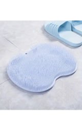 Silikon Banyo Masaj Paspası – Elektriksiz Ayak Temizleyici ve Duş İçin Vakumlu Sırt Fırçası, Peeling ve Dolaşım Geliştirme İçin Çok İşlevli Banyo Ayak Pedi