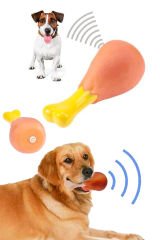 Köpekler Için Tavuk Budu Kışkırtıcı Sesli Oyuncak Sevimli Eğitici Eğlenceli