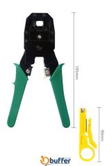 Rj9 Rj12 Rj45 Sıkıcı Sıkma Network Pensesi Kablo Soyucu Set Cat5 İnternet Ucu Çakma