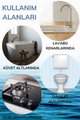 Gri Su Sızdırmaz  Banyo Mutfak Lavabo Küvet İzolasyon Şerit Bant