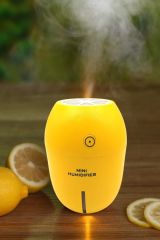 Limon Tipi Mini Hava Oda Nemlendirici Ledli Işıklı Buhar Makinesi