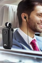 Makaralı ve Kablolu Telefon Uyumlu Bluetooth Kulaklık