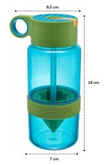 Narenciye Limon Sıkmalı Pratik Detoks Toksin Atıcı Su Matarası Spor Şişesi