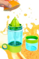 Narenciye Limon Sıkmalı Pratik Detoks Toksin Atıcı Su Matarası Spor Şişesi