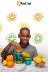 Narenciye Limon Sıkmalı Pratik Detoks Toksin Atıcı Su Matarası Spor Şişesi