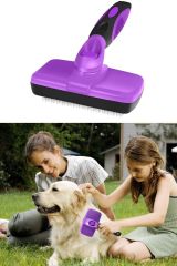 Otomatik Temizlenebilen Tuşlu Pratik Kedi Köpek Tüy Toplama Fırçası